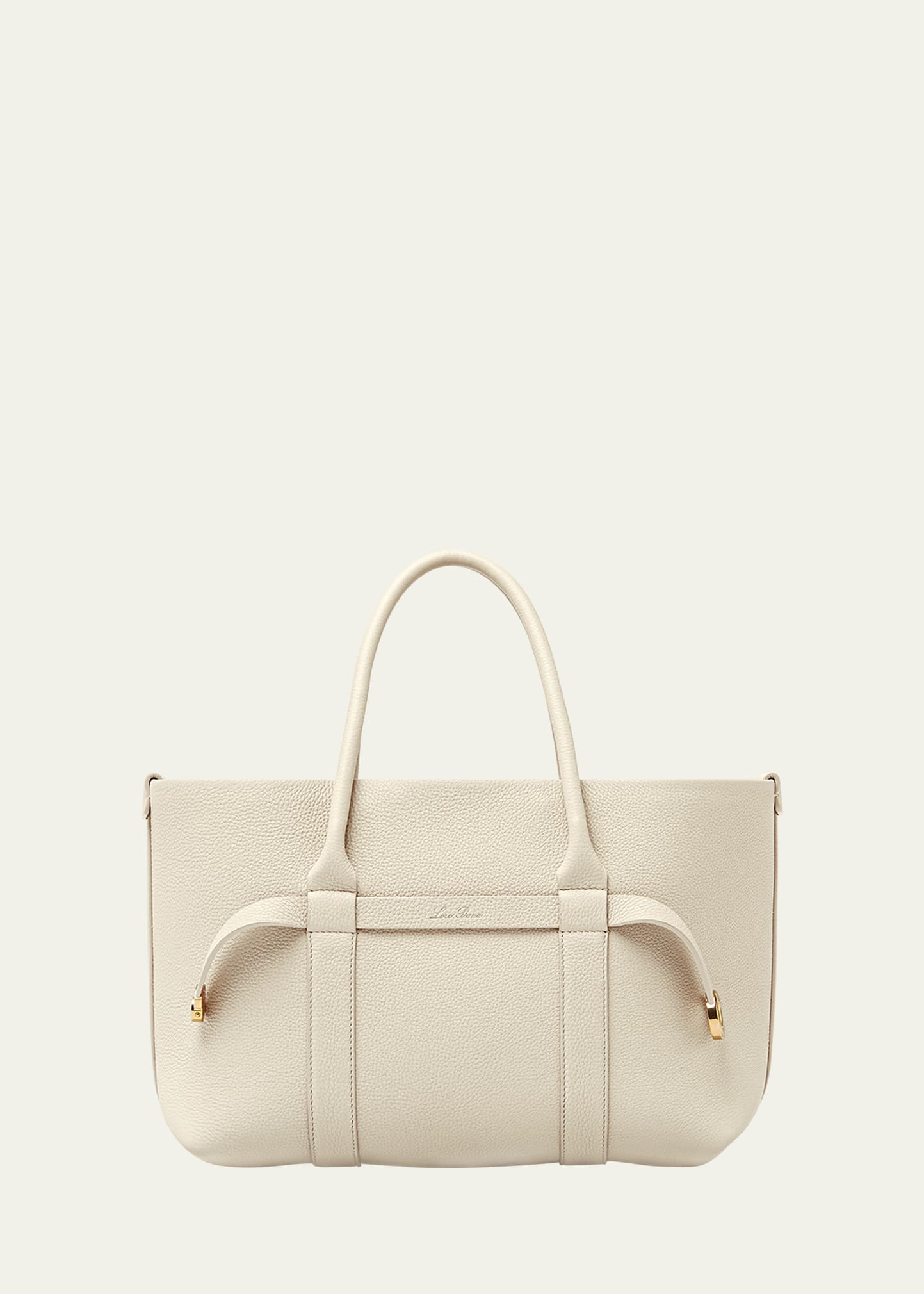 Loro Piana Ghiera Small Leather Shopper Tote Bag | Bergdorf Goodman
