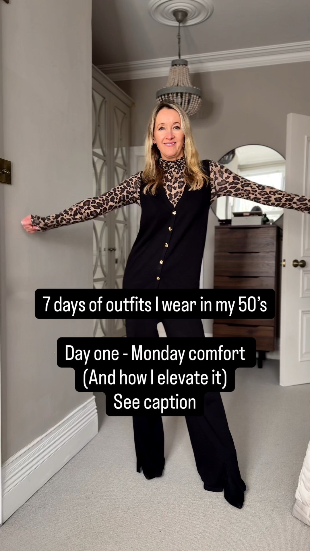 7 days of outfits I wear in my 50’s and how I elevate them.  Realistic looks and what I’m actually wearing this week.  Love a bit of a glam twist and adding some touches to the comfiest co ord I own 