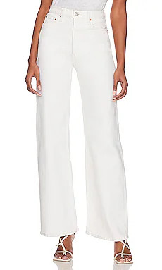 RE/DONE 70s Ultra High Rise Wide Leg in Vintage White from Revolve.com | Revolve Clothing (Global)