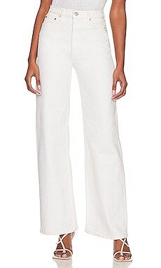 RE/DONE 70s Ultra High Rise Wide Leg in Vintage White from Revolve.com | Revolve Clothing (Global)