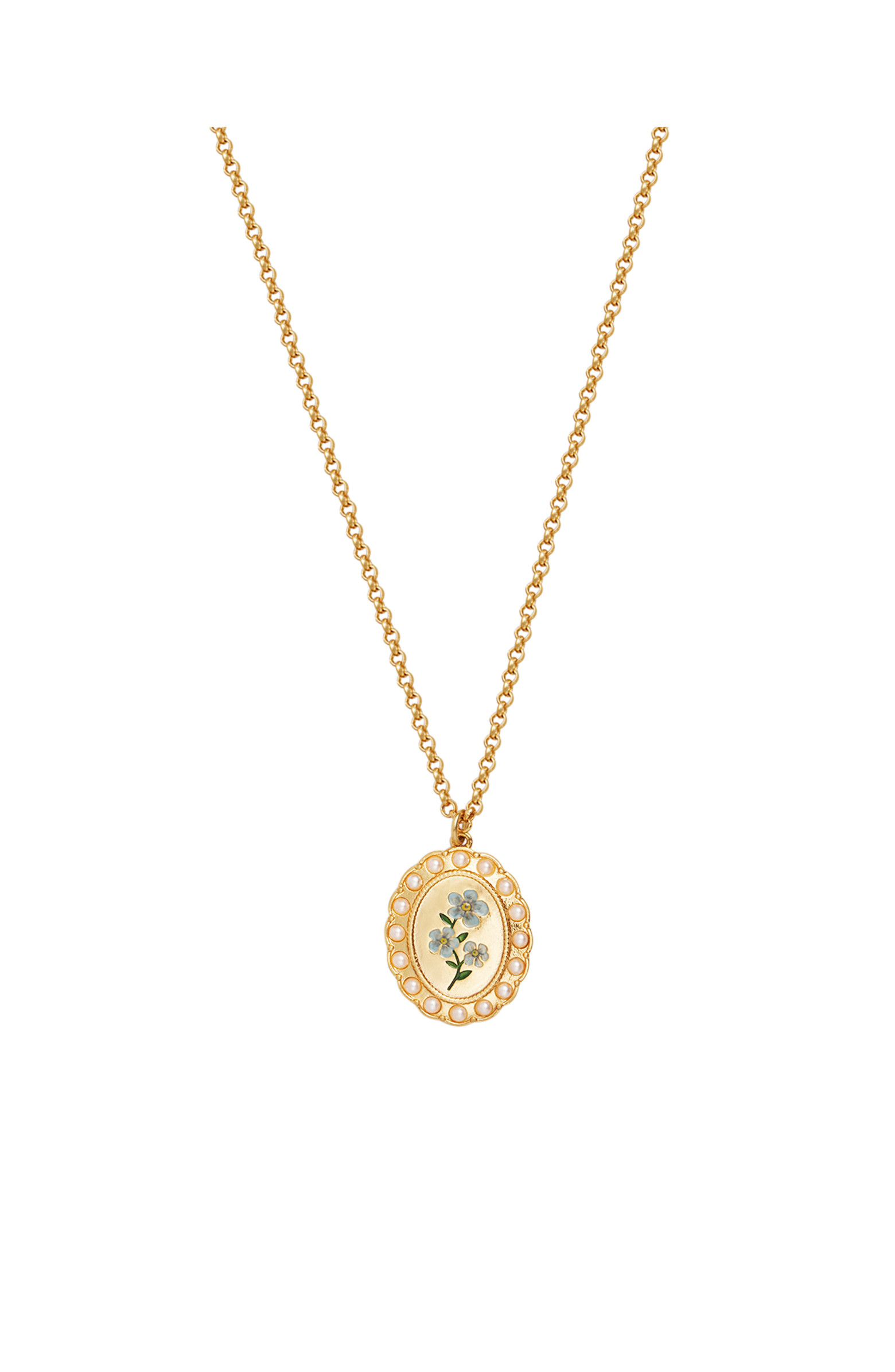 Fable England Forget Me Not Pearl Cameo Necklace | Nordstrom | Nordstrom