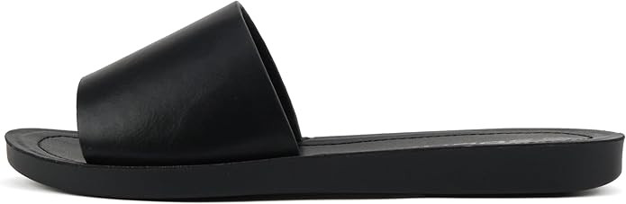 Soda Shoes Efron-S Women Flip Flops Basic Plain Slippers Slip On Sandals Slides Casual Peep Toe B... | Amazon (US)