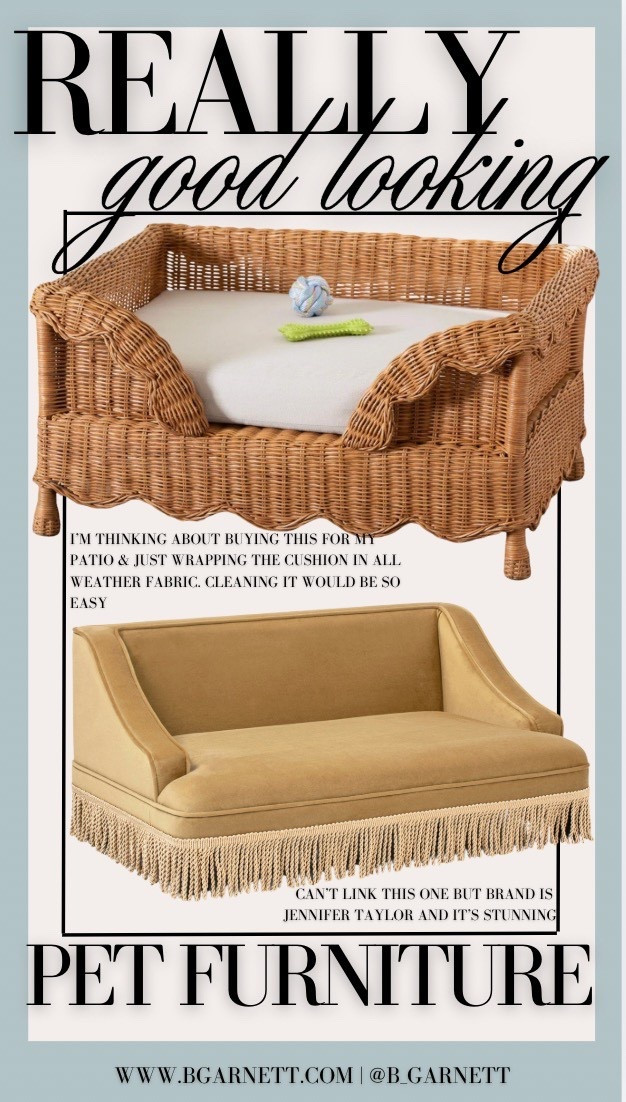 I’ve been hunting for outdoor pet furniture to go with our new patio sent (and spoiler there’s really nothing out there) but I did find some really interesting indoor pet furniture 

Dog bed | cat bed | pet furniture 

#LTKdayinmylife #LTKSpringSale #LTKHome