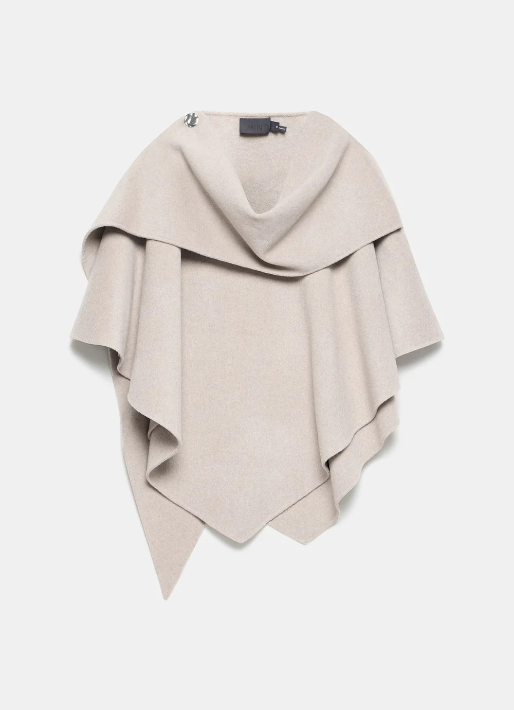 Neutral Hand Finished Knit Cape | Mint Velvet