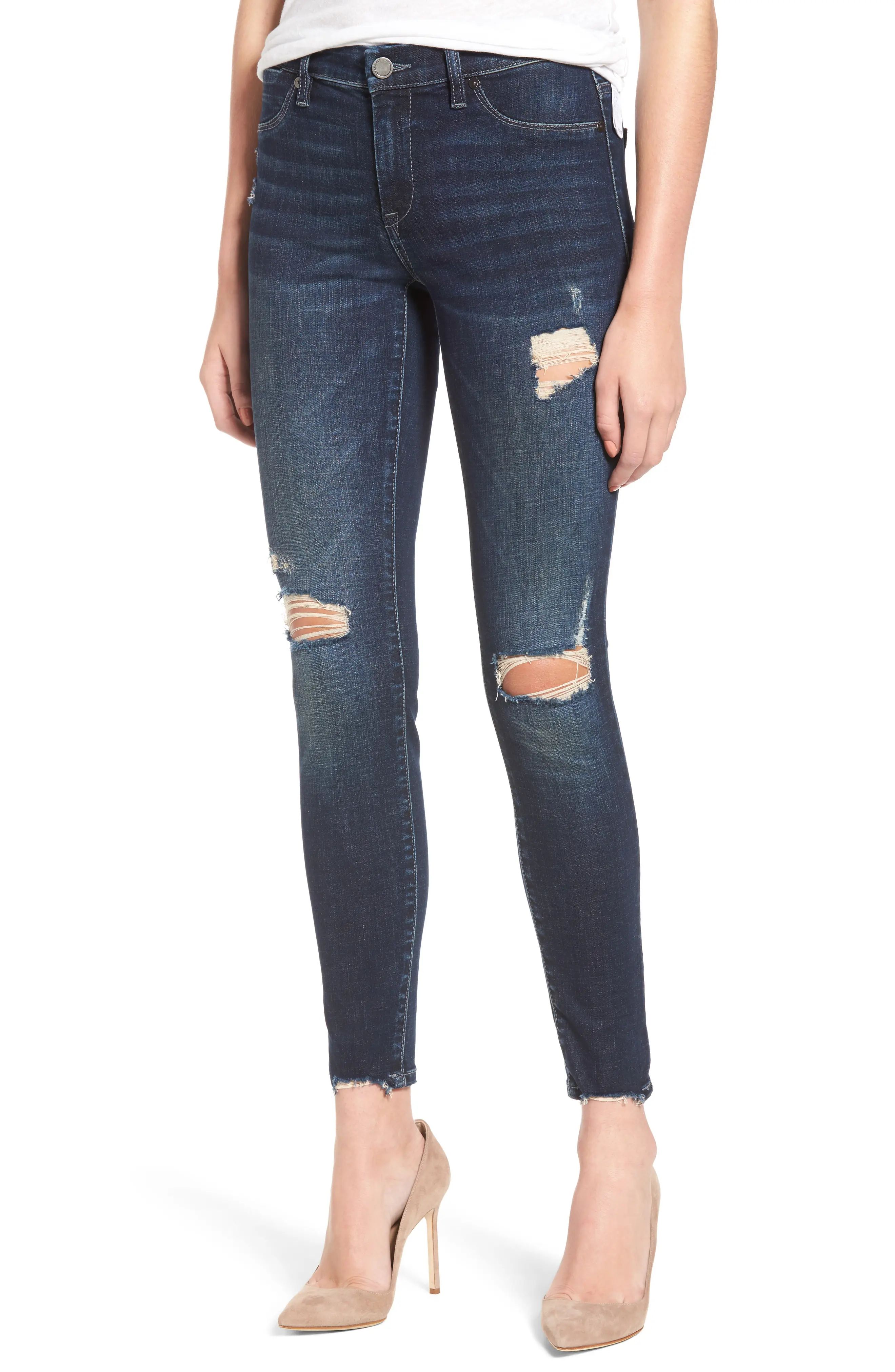 Ripped Ankle Skinny Jeans | Nordstrom