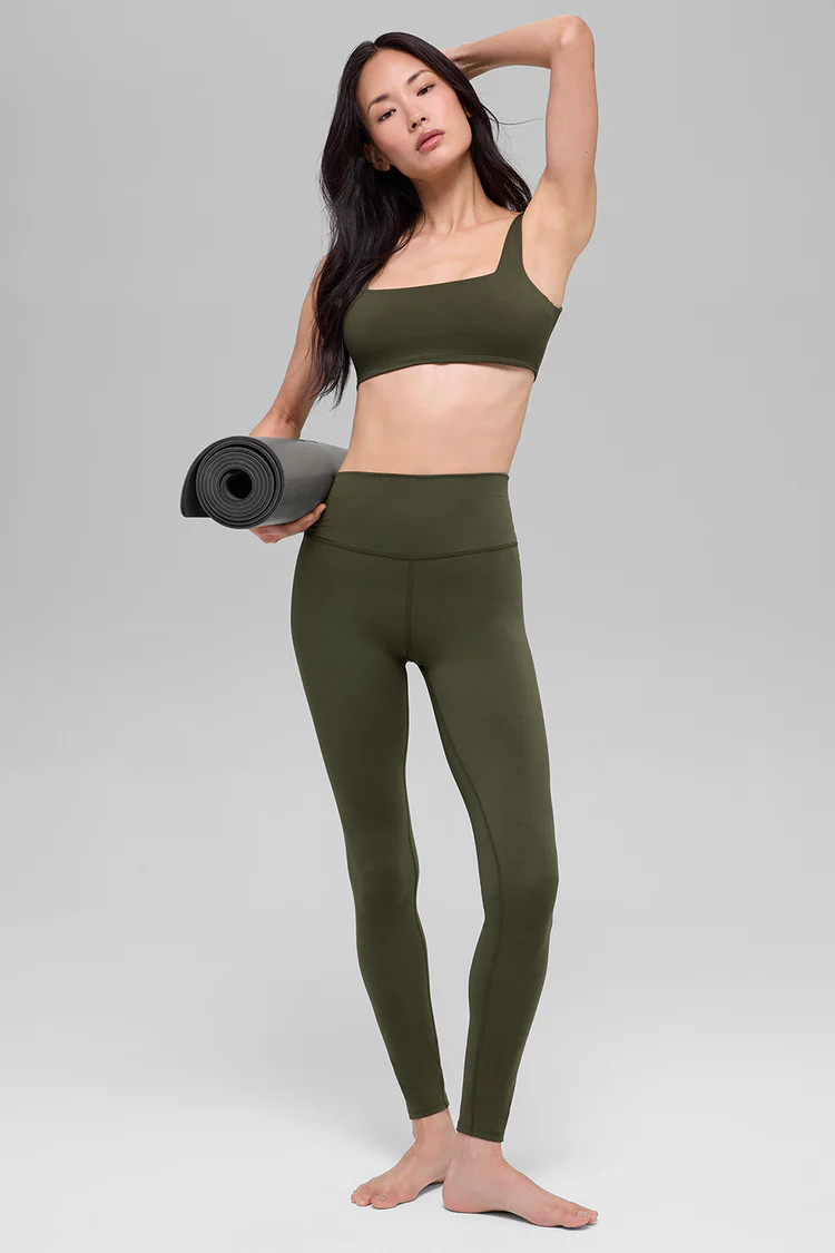 ALO Softsculpt High-Waist Legging - Green Olive | Alo Yoga (US)