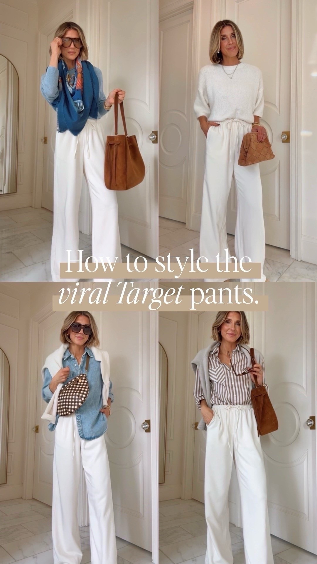 5 ways to wear these AMAZING $30 @Target wide-leg pants 🤍
They look just like the Aritzia ones but for a fraction of the price 🙌
I’m 5’7” wearing a size small and they fit true to size.


#LTKootd