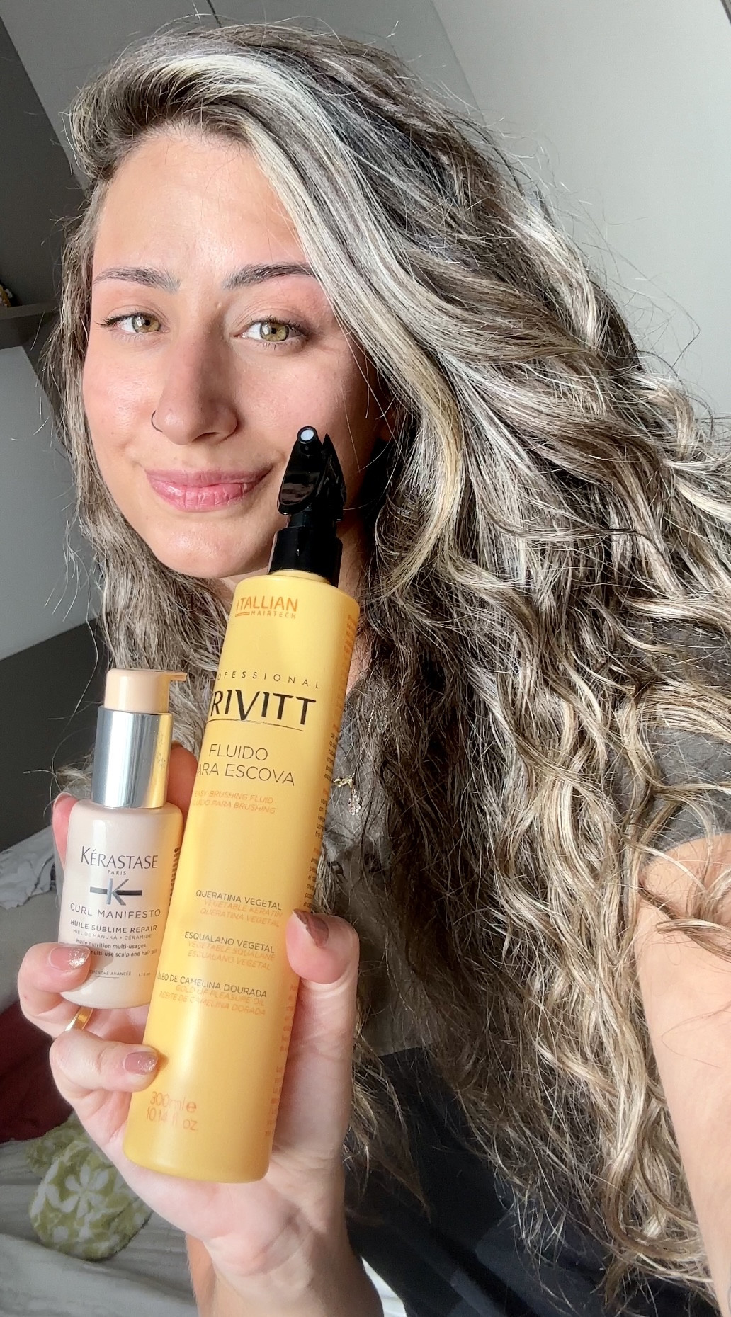 Eu amei o jeito que meu cabelo secou prático e foi fácil de pentear  com essa duplinha ! Mas confesso que esse óleo pra cabelo ondulado já faz tudo!  #LTKGift 

#LTKbeauty #LTKbrasil