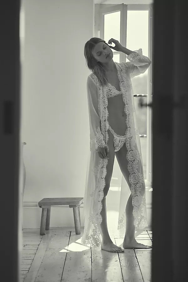 Helena Lace Robe | Anthropologie (US)