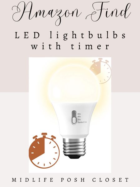 AMAZON FIND! LED lightbulbs with timer  

#LTKfindsunder50 #LTKhome #LTKSeasonal