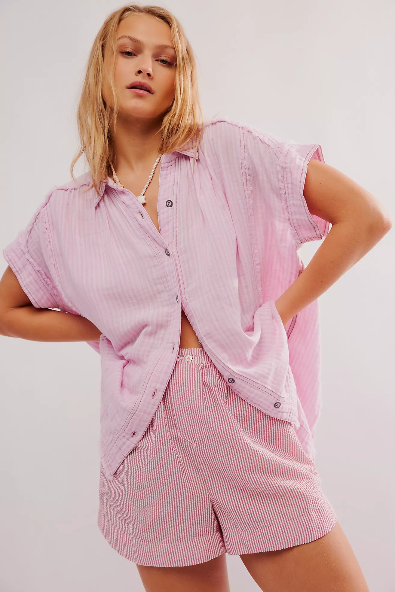 We The Free Sun Beams Indigo Shirt | Free People (Global - UK&FR Excluded)