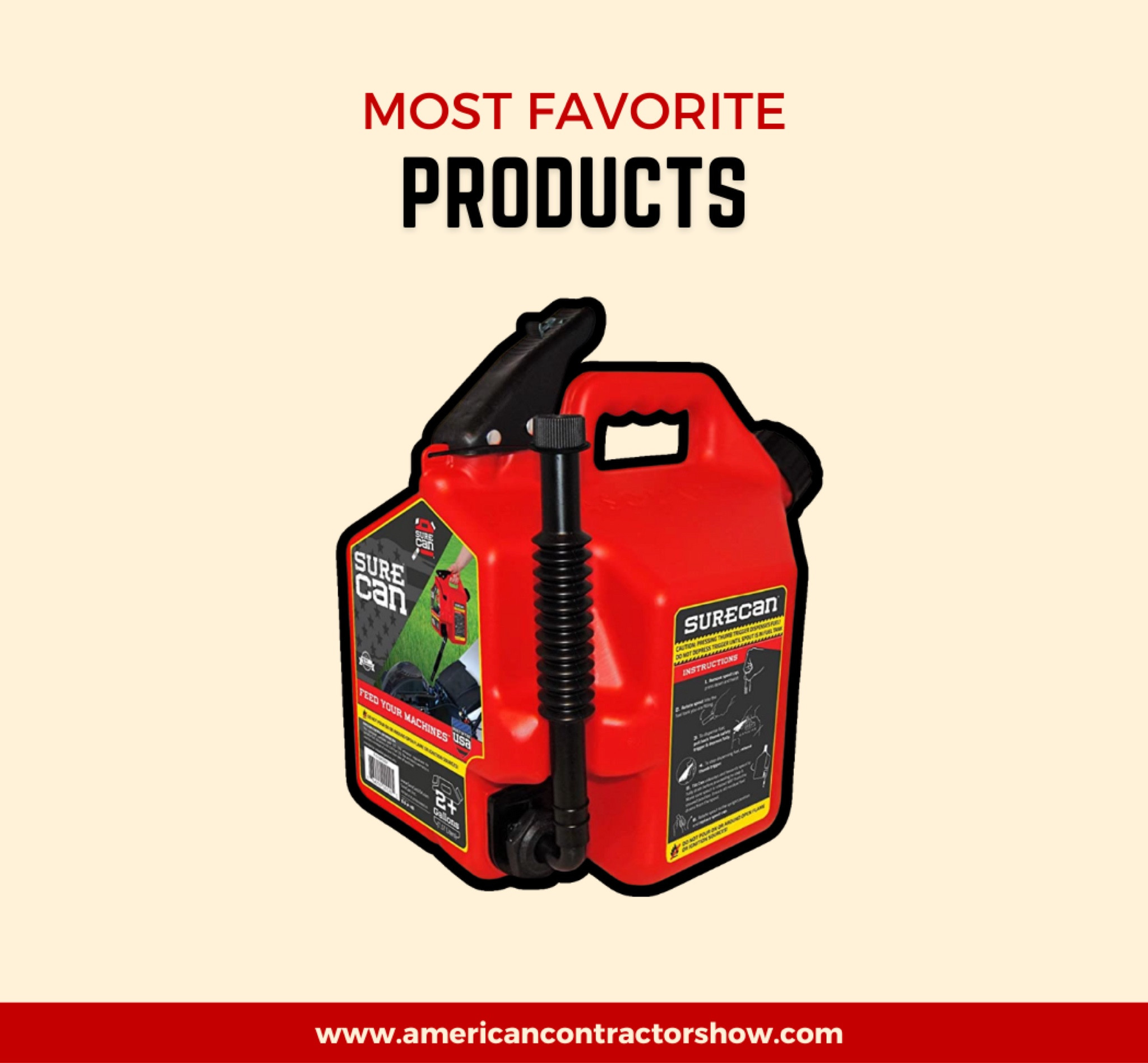 Meet the SureCan, the revolutionary fuel can that makes pouring gas easier & less messy! 

With a patented spout design that allows you to dispense fuel from the bottom of the can, you'll never have to lift a heavy, awkward can again. 

Perfect for use in the garage, on the go, or anywhere you need to fuel up. 

#LTKFind #LTKhome #LTKmens