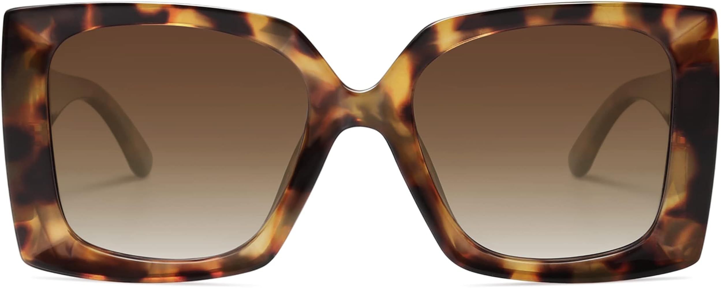 SOJOS Retro Square Polarized Womens Sunglasses Trendy Oversized Large Women's Big Shades SJ2224 | Amazon (US)