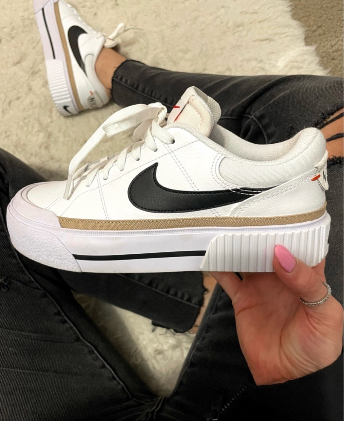 One of my favorite pairs of Nike sneaks I own and I get tons of compliments every single time I wear them💕🖤

#LTKStyleTip #LTKOver40 #LTKShoeCrush