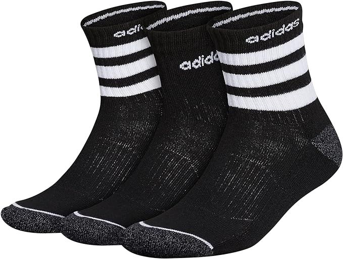 adidas Men's 3-Stripe High Quarter Socks (3-Pair) | Amazon (US)