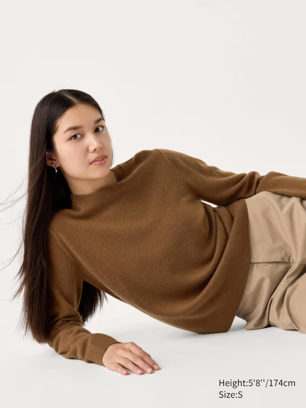 100% Cashmere Crew Neck Jumper | UNIQLO (UK)