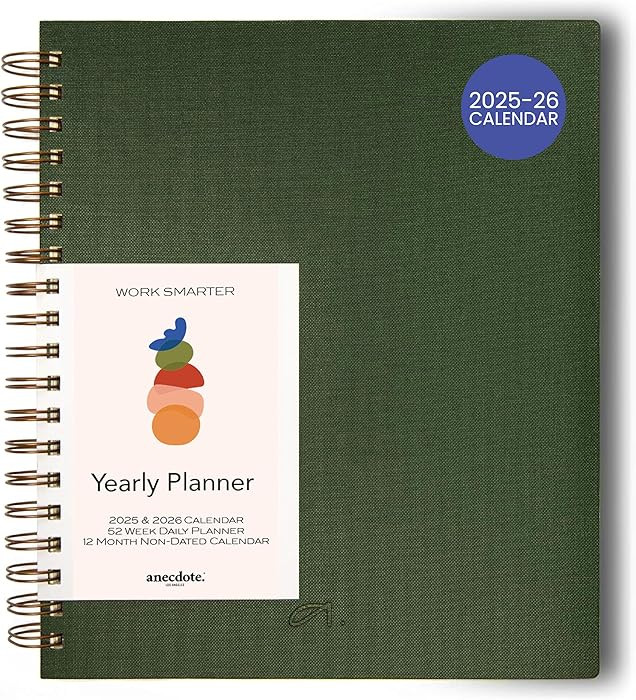 Anecdote 2026 Planner (8.5" x 10") Daily Planner Weekly Monthly Planner - 52 Weeks w/Library Buck... | Amazon (US)