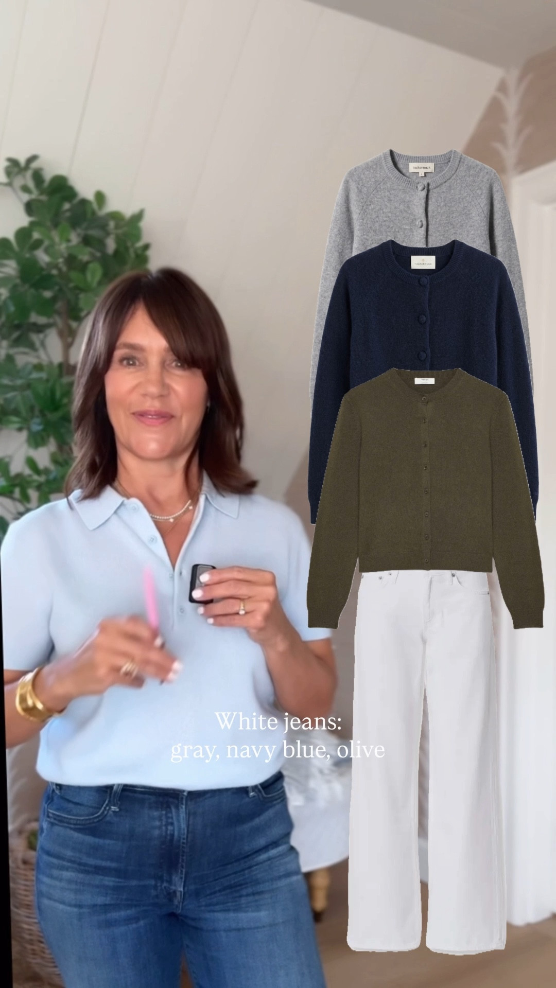 Denim Color Combinations 🤍 What to wear with every wash of jeans! ✨✨

These are all of the colors I recommend wearing with dark wash, light wash, and white/ecru jeans!

Save this post for the next time you get dressed! 📌

#LTKSeasonal #LTKOver40