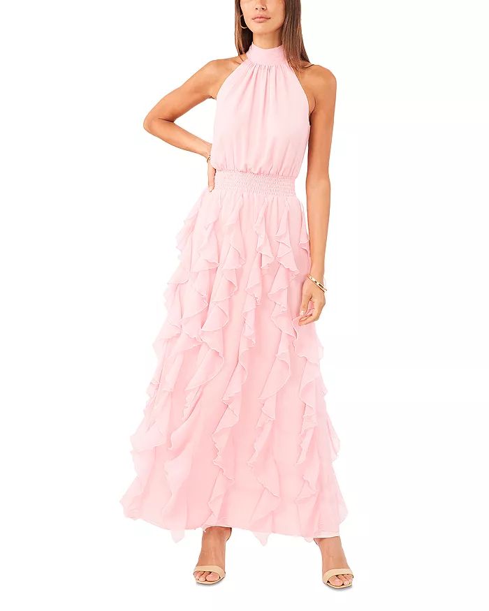 Sleeveless Cascading Ruffle Maxi Dress | Bloomingdale's (US)