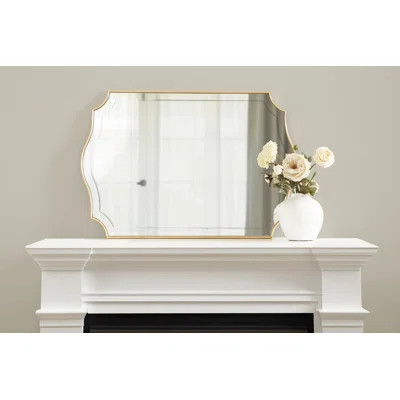Koeppe Scalloped Wood Framed Wall Mounted Accent Mirror | Wayfair Professional