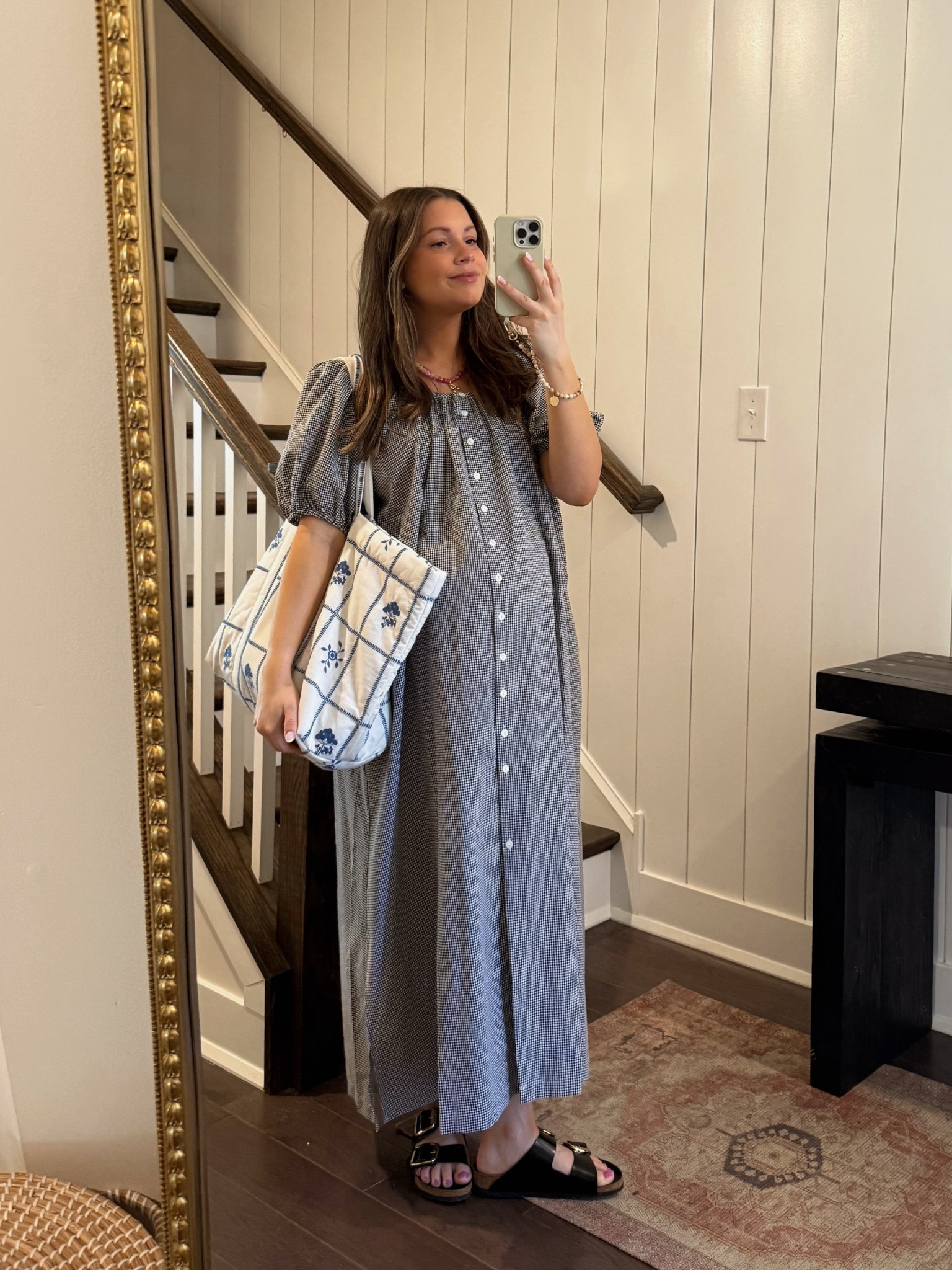 Wearing a medium in this dress! The color is OOS but they have it in other colors too and a shorter style!