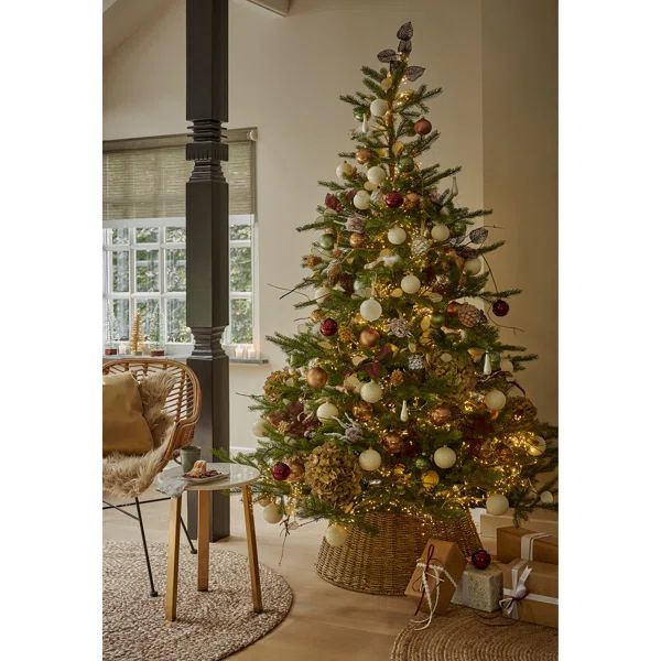 108'' Lighted Artificial Fir Christmas Tree | Wayfair North America