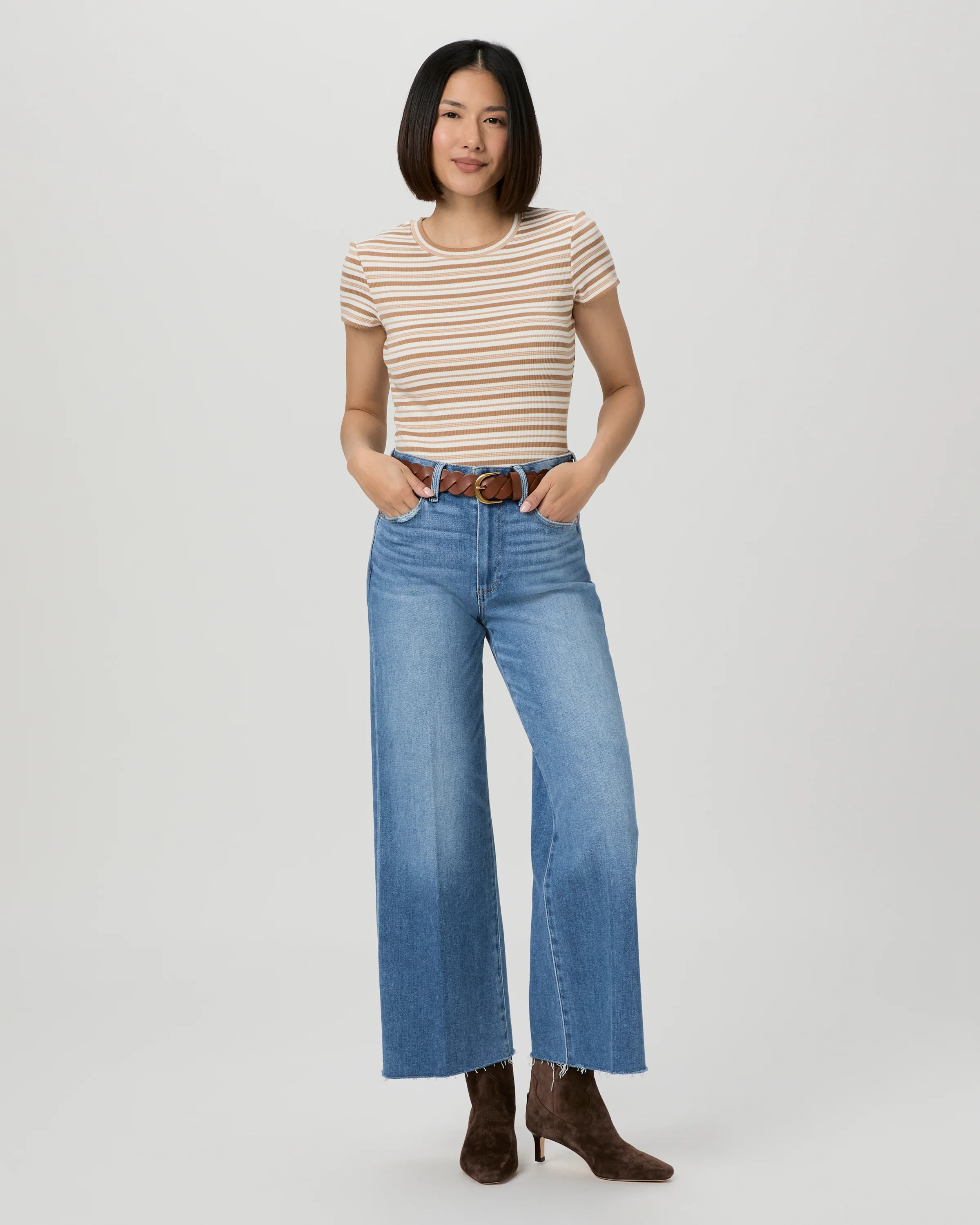 Anessa Petite 29" Wide Leg Jean | Paige