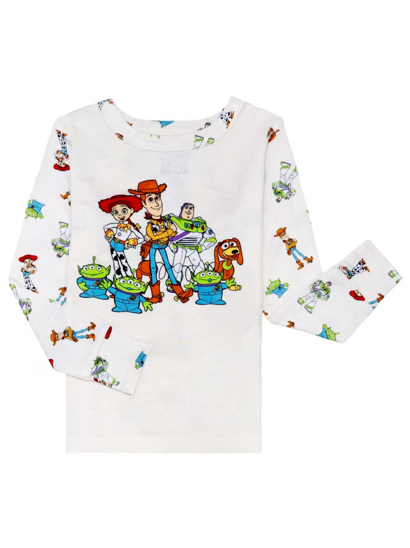 Character Toddler Viscose Unisex 2-Piece Pajama Set, Sizes 12M-5T | Walmart (US)