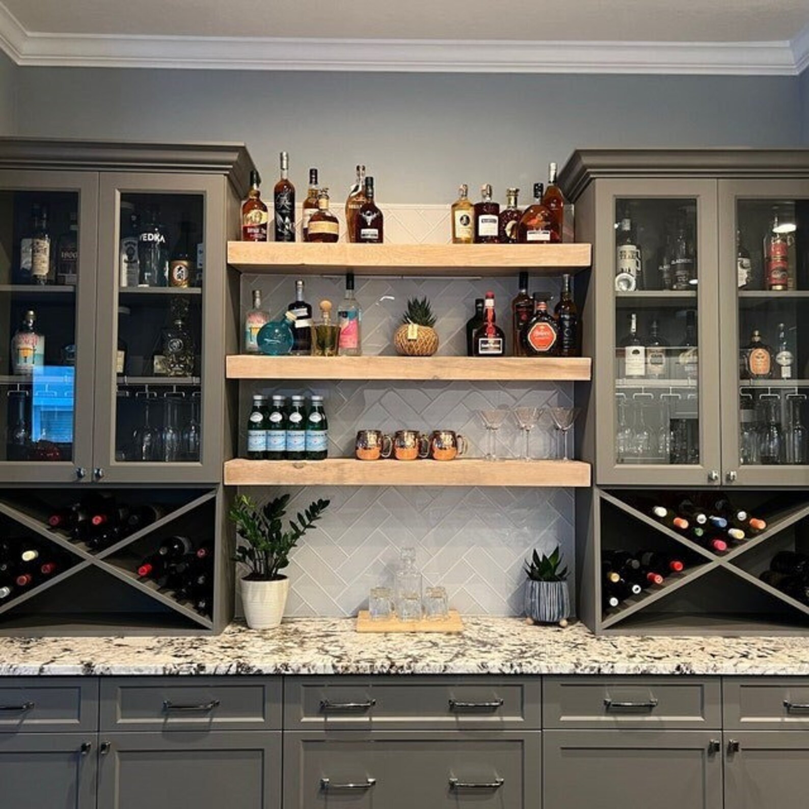 Wood Floating Shelf 8-inches Deep 2-inch Thick Rustic Shelf Reclaimed Wood Floating Shelves Handm... | Etsy (US)