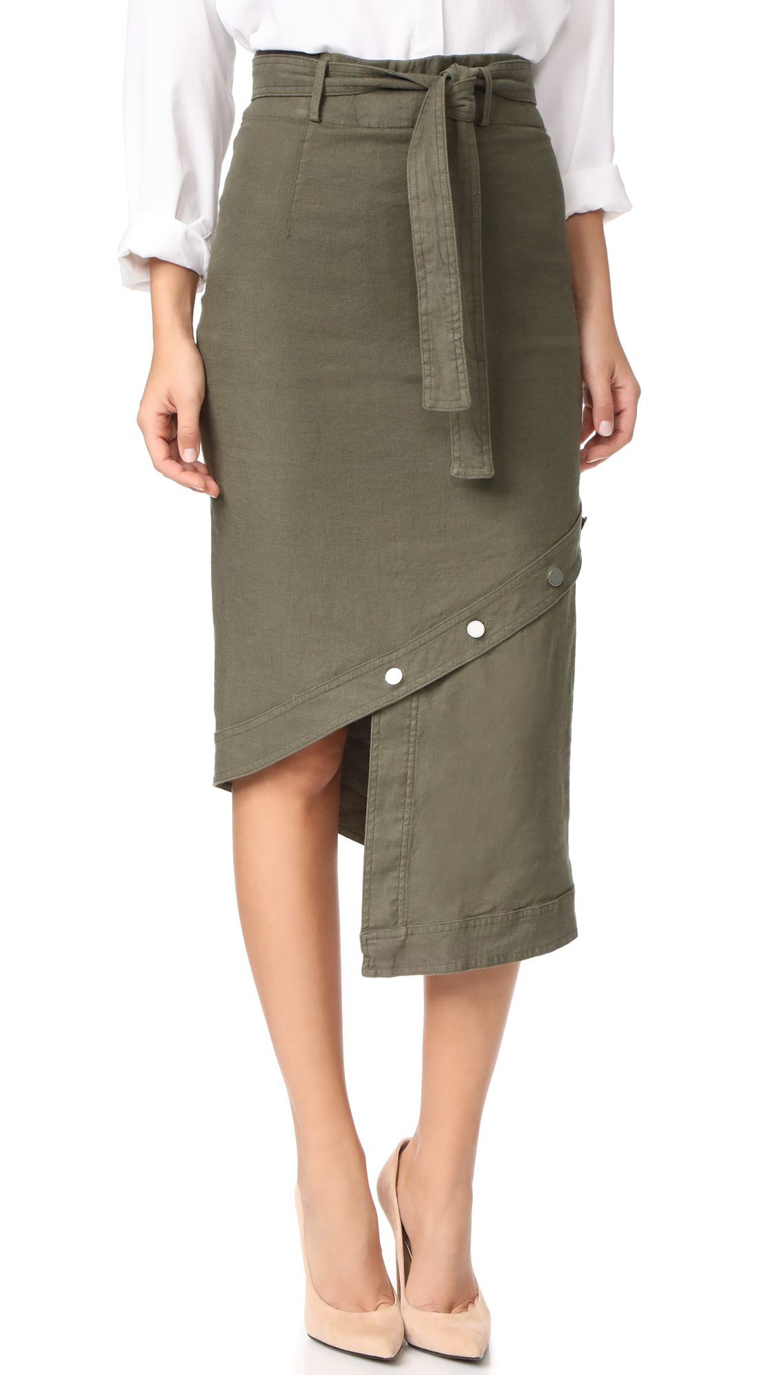 Slanted Hem Skirt | Shopbop