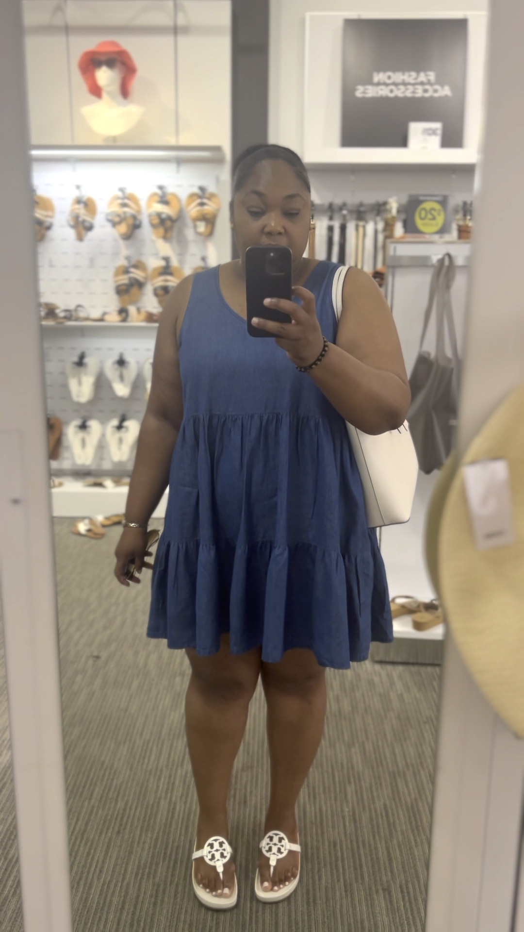 My shop around look today. Easy, breezy and so much comfort from head to toe. 
#shopthislook 
#dress #jcpenneyfind #soaffordable #perfectpricepoint 
The bag and sandals are a little more pricey but still good finds when shopping on a budget. 

#LTKcurves #LTKSeasonal #LTKFind