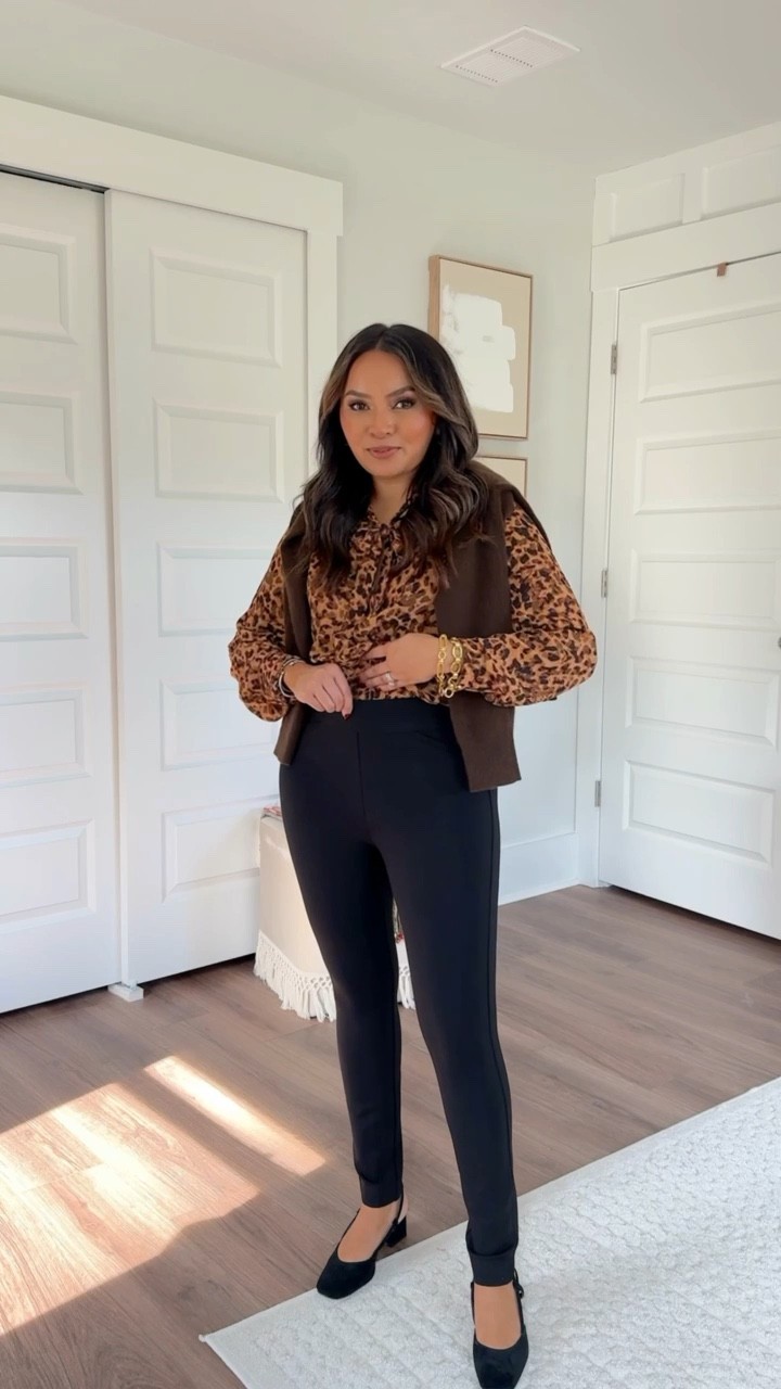 40% off entire site with code BFSALE

Leopard blouse size XS TTS 
Brown sweater size XS TTS 
Black leggings size S Petite TTS 
Black pumps size 5 TTS 



Fall outfit 
Fall dress 
Fall fashion 
Thanksgiving outfit 
Christmas outfit 
Holidays 
Denim 
Jeans 
Black Friday 
Cyber Week 

#LTKCyberWeek #LTKSaleAlert #LTKStyleTip
