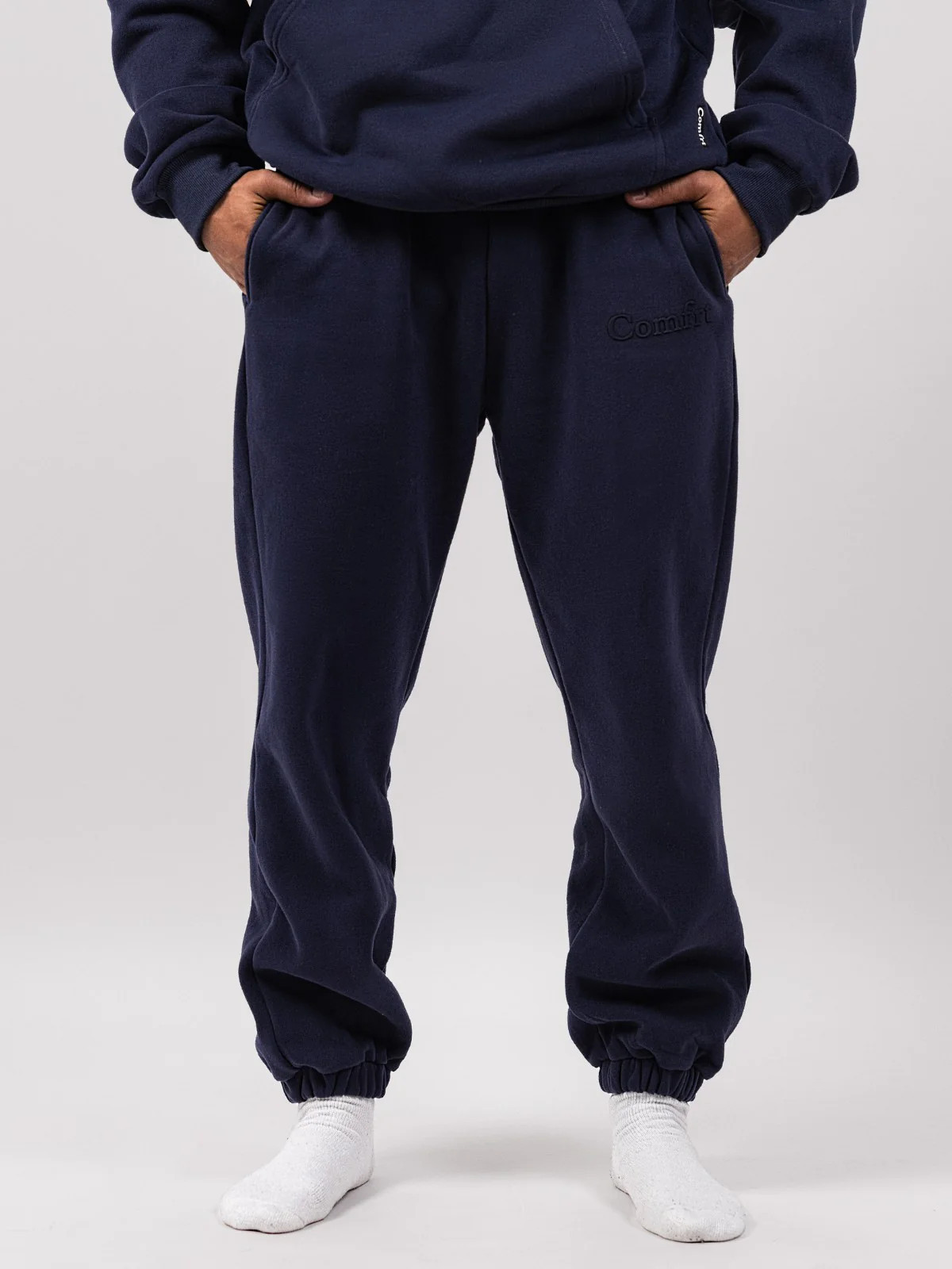 Comfrt Minimalist Sweatpants | Navy | Navy | Oversized | M | Medium | Comfrt