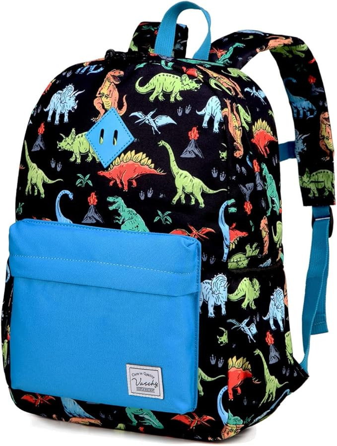 VASCHY Dinosaur Backpack for Boys, Kids Water Resistant Lightweight Backpack for Toddlers Daycare... | Amazon (US)