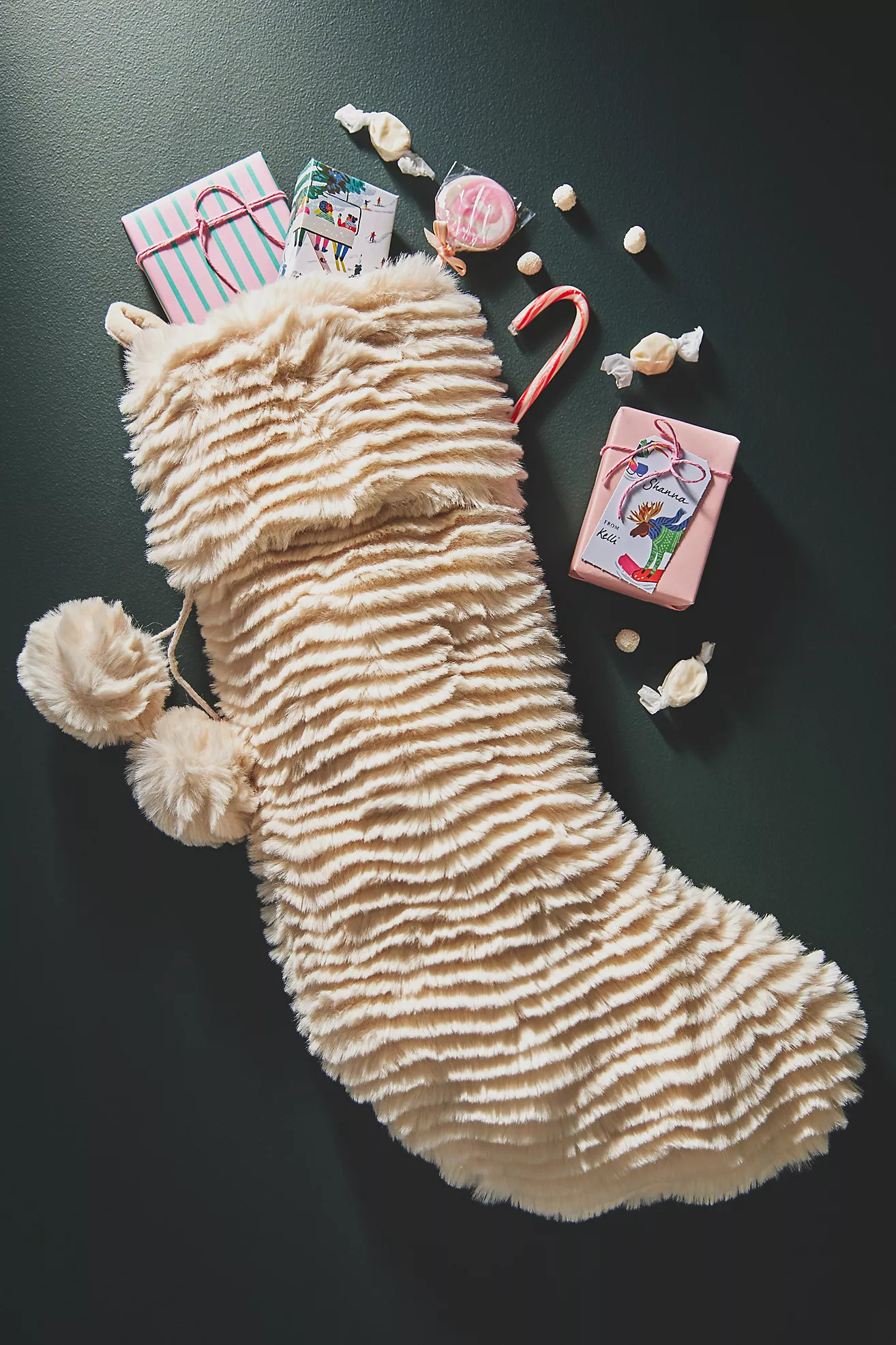 Wavy Faux Fur Stocking | Anthropologie (US)
