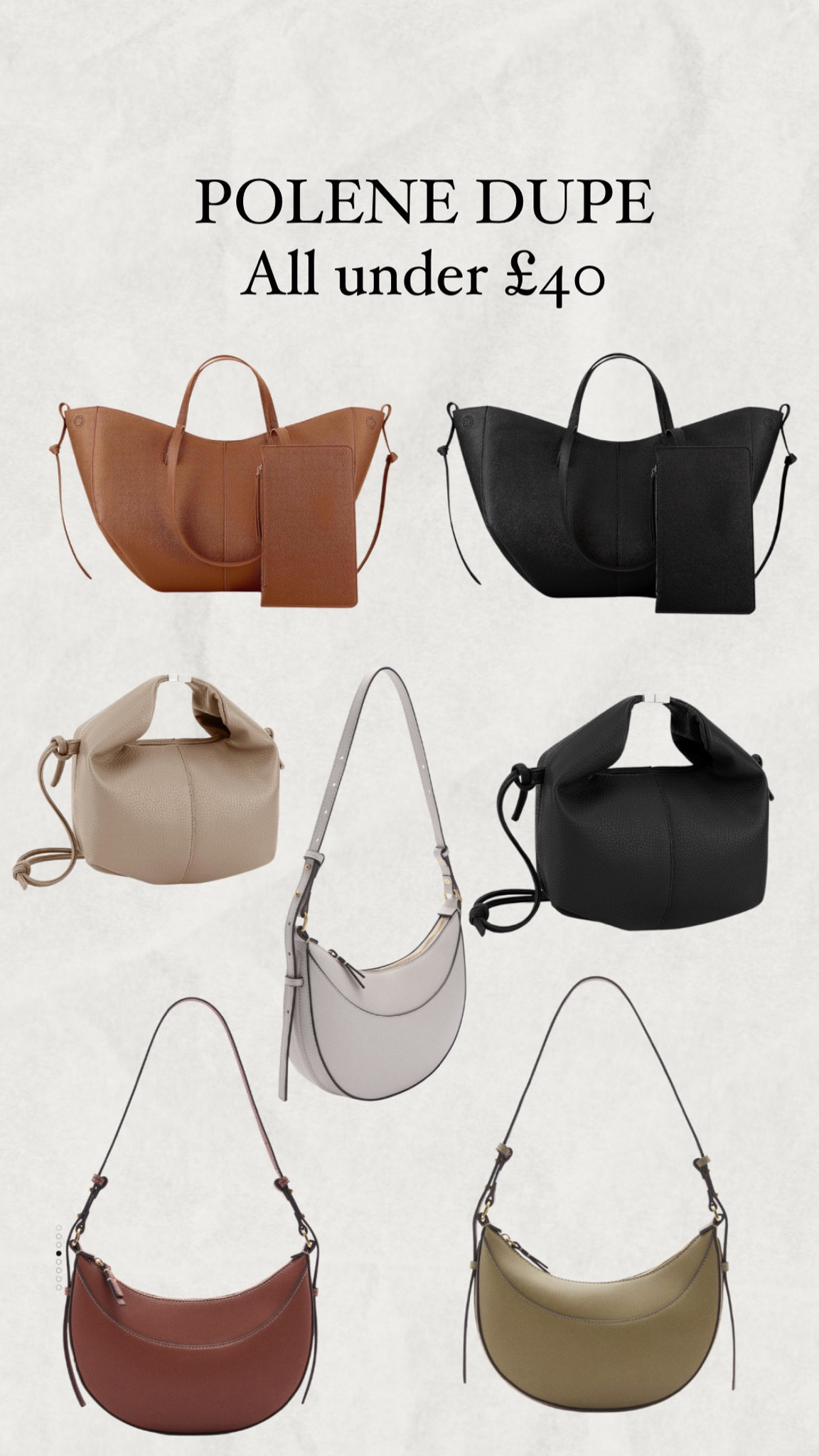 Polene dupe bags 



#LTKeurope #LTKstyletip #LTKworkwear