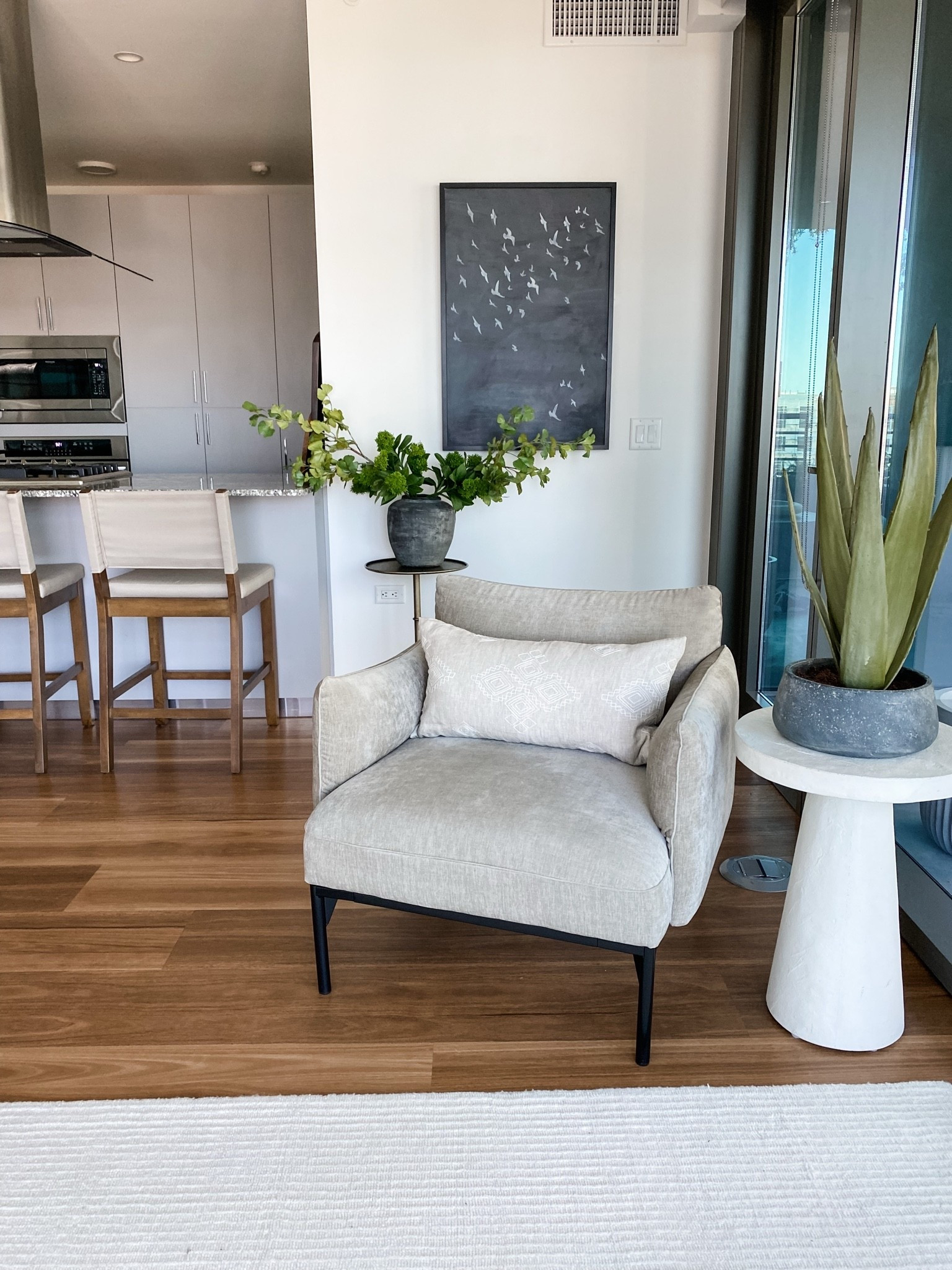 Looking for a wider chair that is modern yet comfortable? Love this one!

#LTKHome