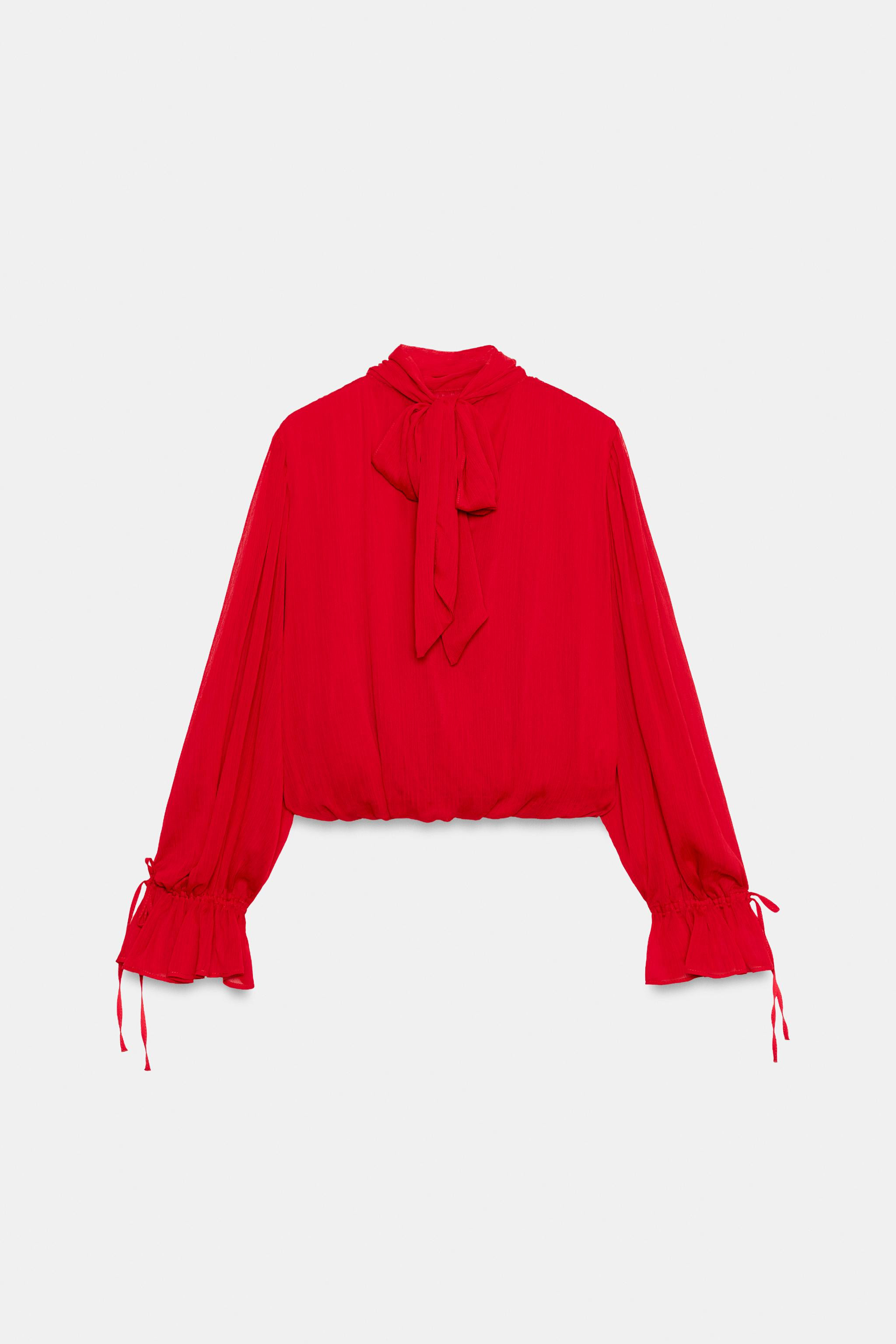 DRAPED BACK-TIE BODYSUIT | Zara US