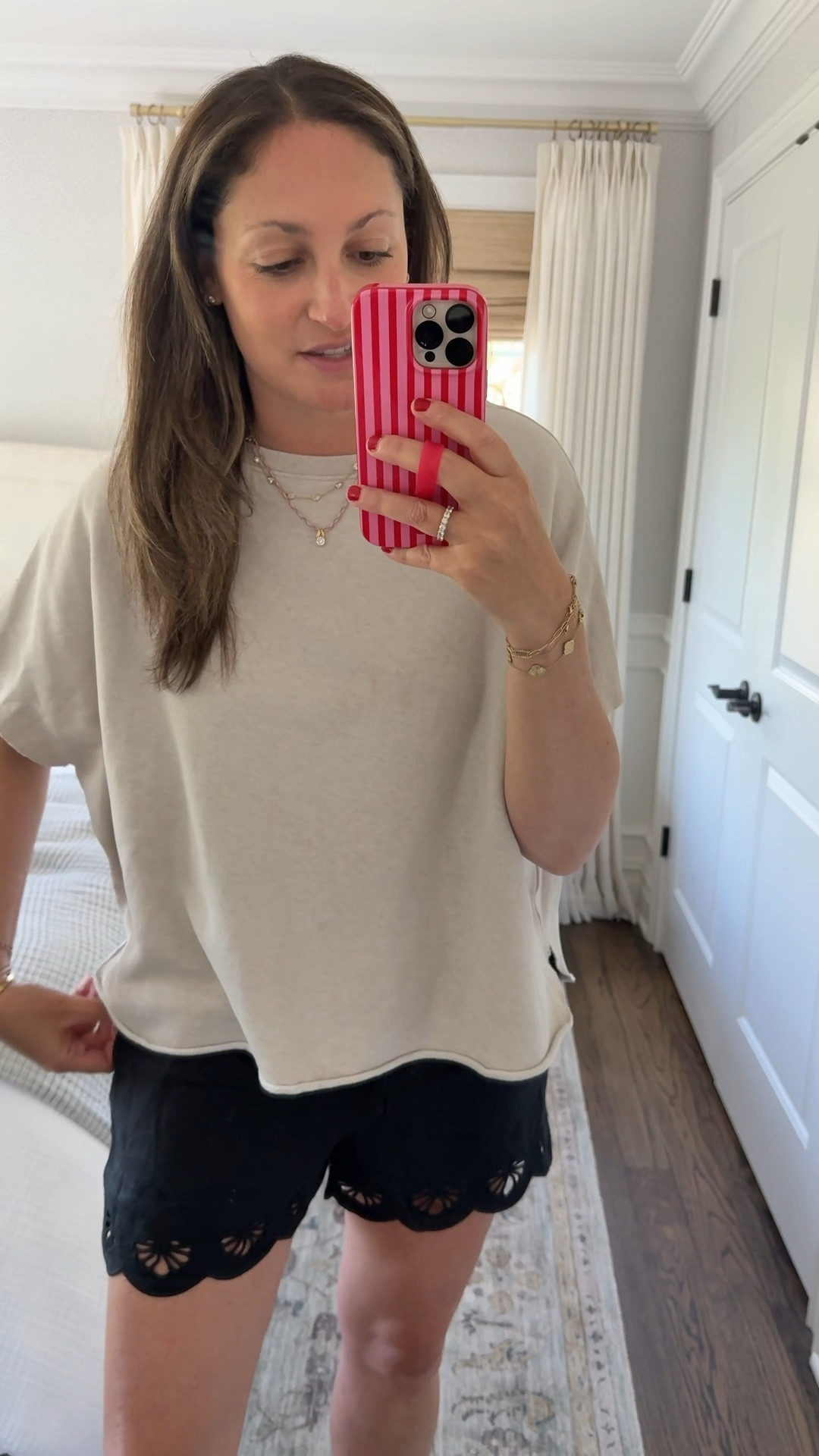 Spring outfit inspo! These scalloped linen shorts are super cute and will be a summer staple for me. Paired with this Frank & Eileen top for school pick up but I’ll also be dressing them up with cuter tops all summer long… 

#LTKHome #LTKootd #LTKdayinmylife