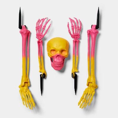 5pc Night of the Vivid Dead Ombre Skeleton Groundbreaker Halloween Scene Prop - Hyde & EEK! Bouti... | Target