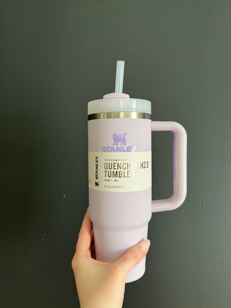Obsessed with the new Orchid Stanley Quencher, that soft matte texture is 😍😍

I already love my IceFlow Flip Straw Tumbler, but excited for the straw on these for my AM smoothies
#giftedproduct 