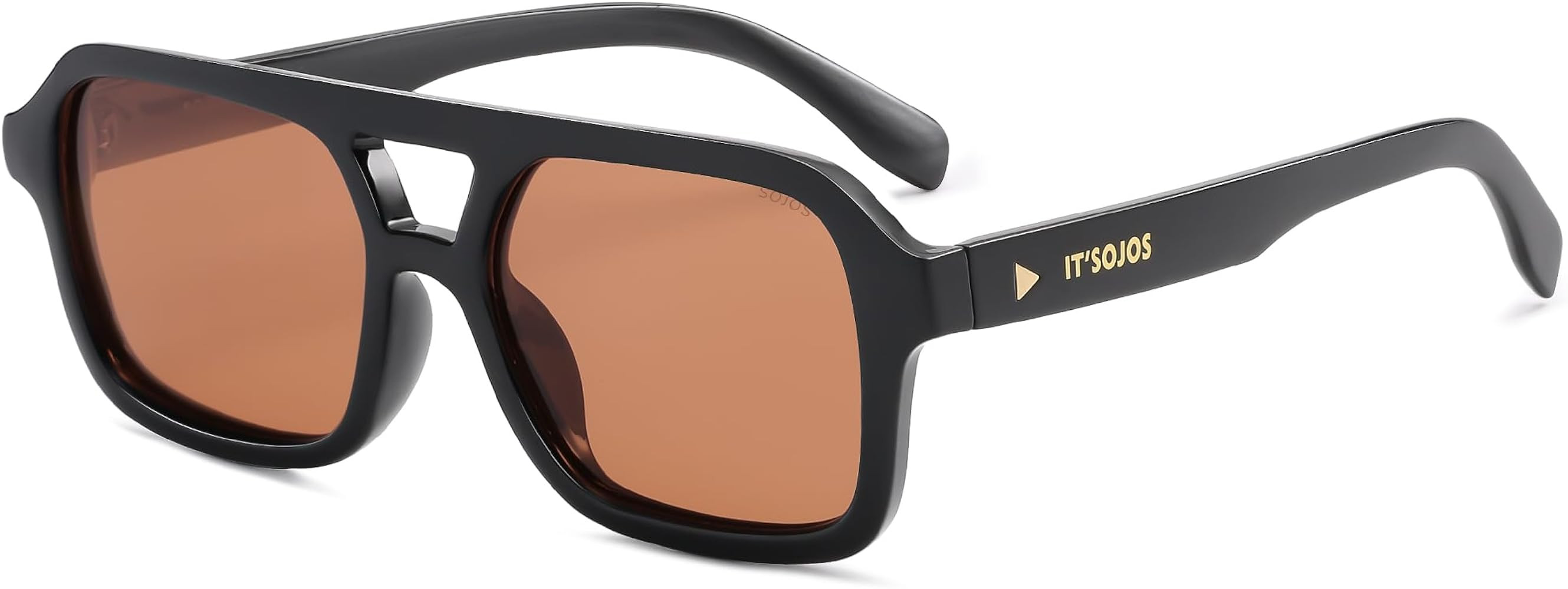 SOJOS Retro Aviator Sunglasses for Womens Mens Polarized Trendy Rectangle Designer Inspired Shade... | Amazon (US)