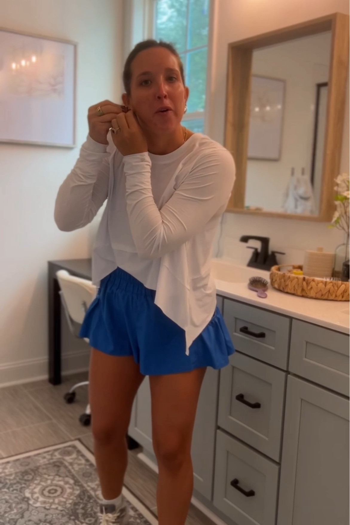 All free people outfit from my walk the other day 
All free people 
Medium long sleeve tee 
Medium in shorts 
Medium in tank 
New balance 9060s 

#LTKstyletip #LTKfindsunder100 #LTKshoecrush