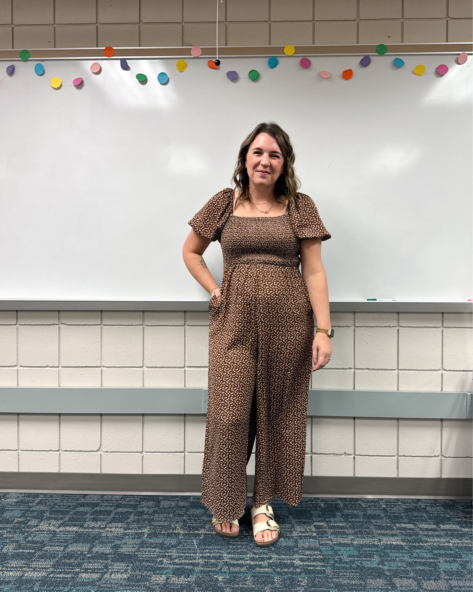 A stretchy jumpsuit great for fall vibes when it’s still warm. I’m in a large in the jumpsuit  

#LTKmidsize #LTKSeasonal #LTKworkwear