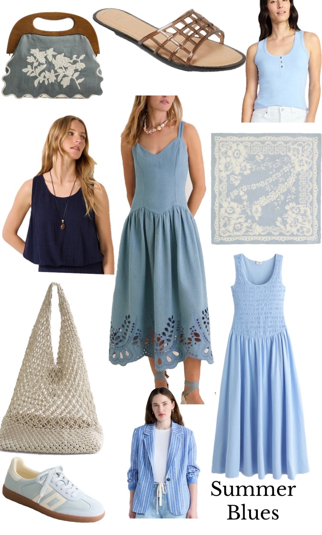 Summer Blues! New finds in blue tones… From blue tops, chambray dress, baby blue dress, blue scarf, blue blazer, handbags, to the perfect blue sneakers and neutral jelly sandals 💙

#LTKxAbercrombie #LTKdayinmylife #LTKmomlife