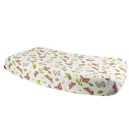 Muslin Changing Pad Cover, Butterfly | SpearmintLOVE