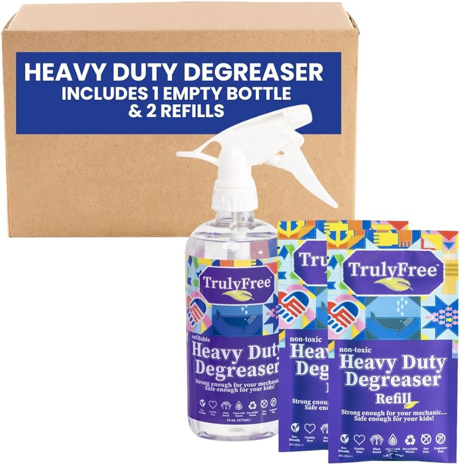 Truly Free Heavy Duty Degreaser- Grease Remover & Grime Cleaner for Kitchen, Automotive & More, H... | Amazon (US)