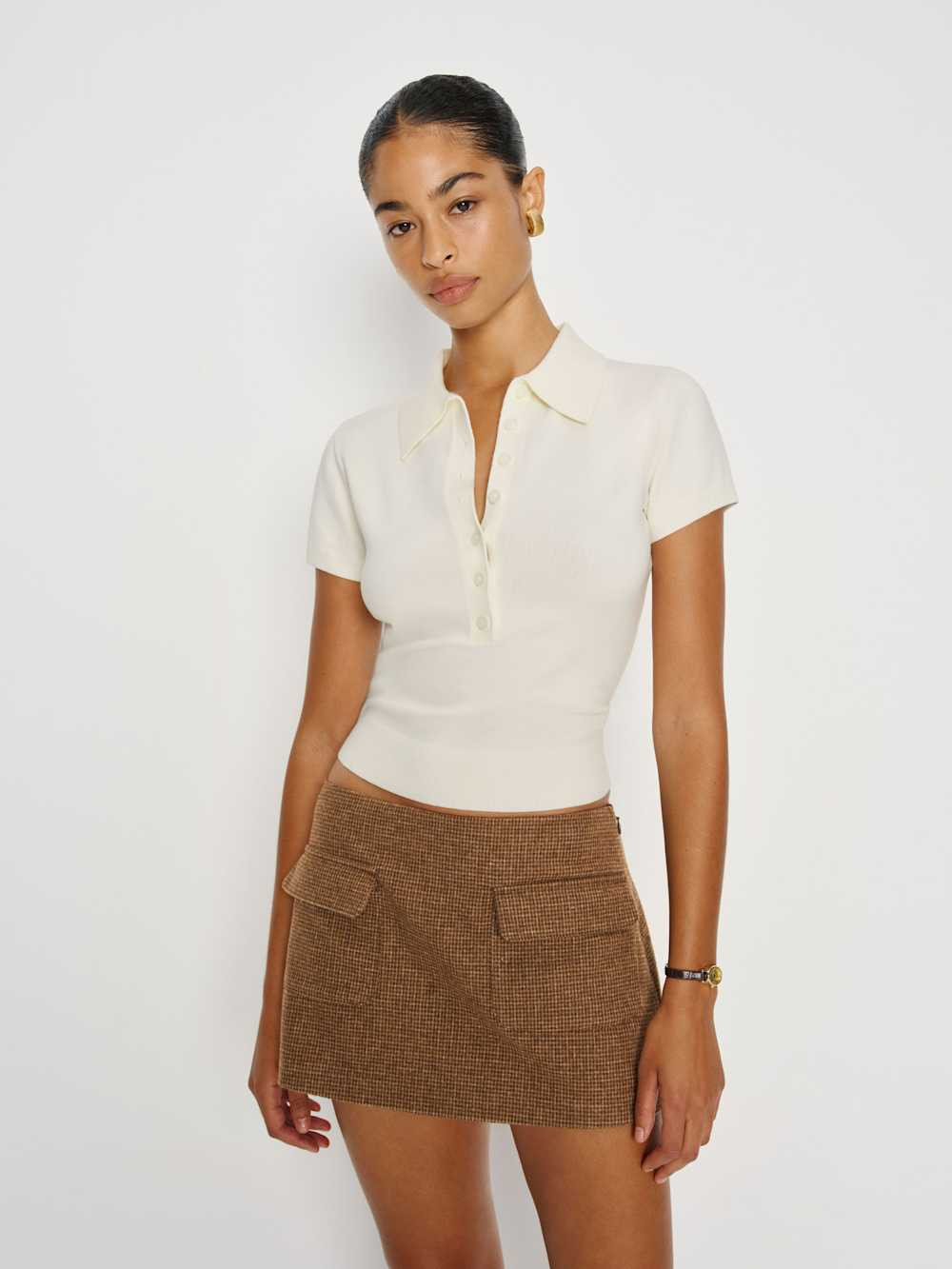 Bentley Cotton Polo Sweater | Reformation (Global)
