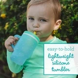 Infantino My 1st Tumbler - Toddler-Friendly 9oz Training Cup with Straw and Handle, Blue Stars | Walmart (US)