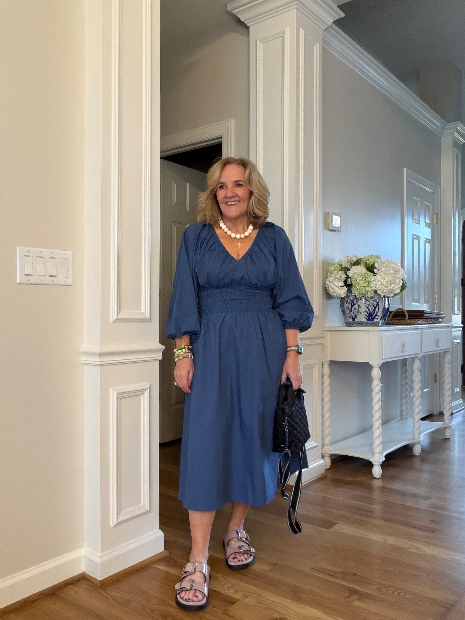 Cotton pop and dress wearing size medium petite. It also comes in chocolate brown.
I styled it here casually, but it could also be elevated with a wedge sandal.
20% off my bra bracelet with code NANETTE20

#LTKOver40 #LTKPetite #LTKSaleAlert